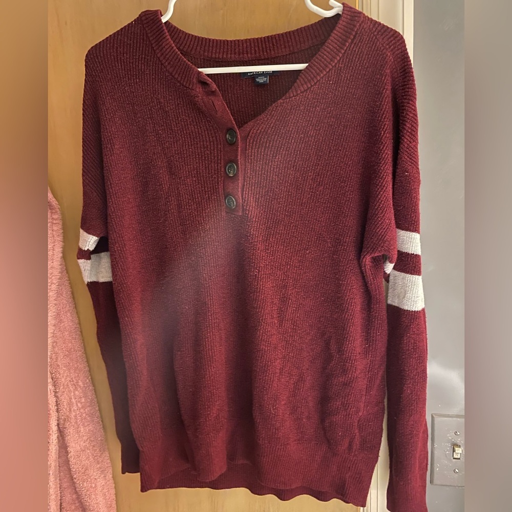 American Eagle Maroon Sweater size M